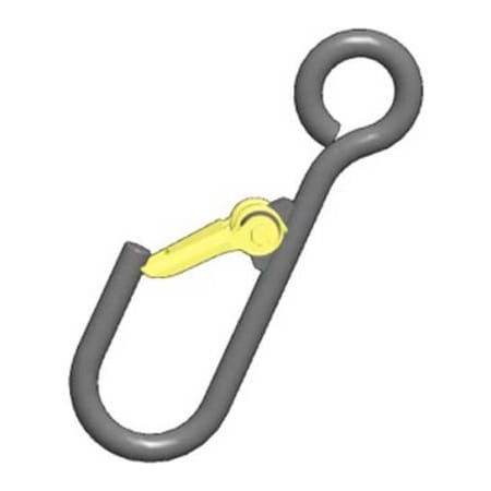 Machining & Welding By Olsen M&W 7/8" Alloy Latching J-Hook, Style A 1900 Lb. Capacity 16384